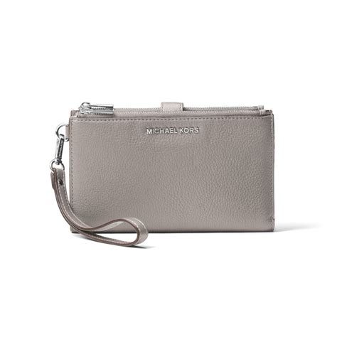 michael kors pearl gray wristlet wallet with stars|Michael Kors wristlet clearance.